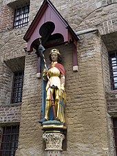 Depiction of Victor at St. Victor's Cathedral, created in 1468 by Master Blankenbyl