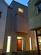 The New Synagogue Constance, Sigismundstr. 8, on the evening before the inauguration on November 10, 2019.