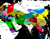 Location of Malwa in comparison to other states around 1200 AD before the conquest by the Delhi Sultanate.