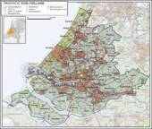 Delft in the province of South Holland, located in the conurbation The Hague-Europoort-Rotterdam