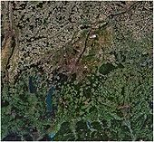 Satellite photo of Munich region