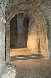 Nella Rocca Paolina.