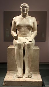 Statue of Hemiunu in the Roemer- und Pelizaeus-Museum Hildesheim