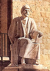 Standbeeld van Averroes in Cordoba, Spanje