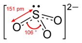 Sulfite anion