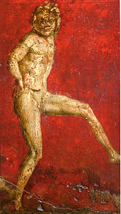 Satyr (fresco from the Villa dei Misteri, Pompeii)