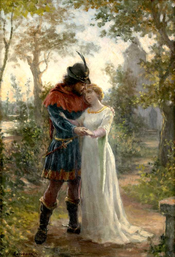 Pedro e Inés , un cuadro de Ernesto Condeixa.  
