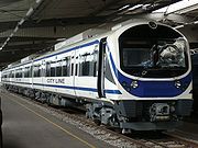 Desiro Suvarnabhumi Airport Link'i linnaliinil, Bangkok, Tai.