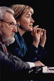 Koop med Hillary Clinton, november 1993