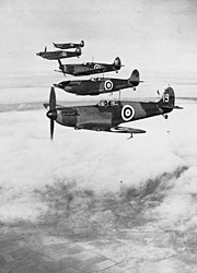Spitfires der Staffel 19, RAF
