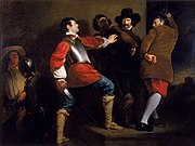 Guy Fawkes je 5. novembra 1605 zatknutý za účasť na sprisahaní so strelným prachom.