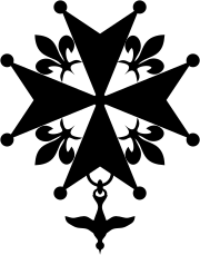 Huguenot cross, worn as jewelry by many French Calvinists