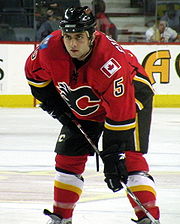 Selv om han aldrig blev udtaget, er Mark Giordano blevet en fast mand på Flames' blueline.  