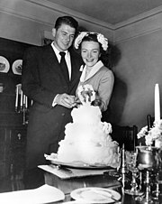 Novomanželé Ronald a Nancy Reaganovi, 1952