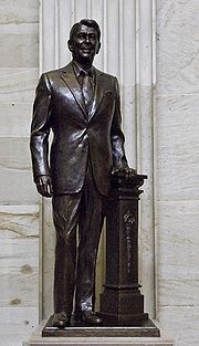 Eine Statue von Reagan in der National Statuary Hall Collection