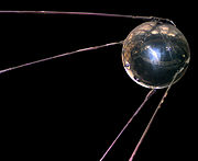Sputnik 1, který byl vyslán do vesmíru 4. října 1957.