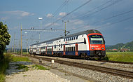 SBB-CFF-FFS-i töötav Desiro-rong Zürichi kiirliinis.
