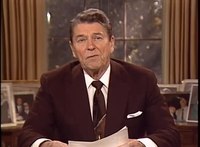 Medien abspielen Präsident Reagan in seiner Ansprache an die Nation, die Robert Bork für den Obersten Gerichtshof nominiert hat, Oktober 1987