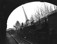 Boche Buster , nähtynä Bourne Parkin tunnelin sisältä Bishopsbournessa Kentin osavaltiossa 21. maaliskuuta 1941.  