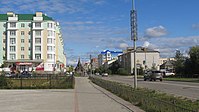 La capital del okrug, Naryan-Mar (Нарьян-Мар), en 2014.  
