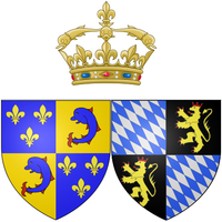 Marie Anne Victoire af Bayerns våbenskjold som Dauphine af Frankrig.