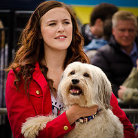 Ashleigh en Pudsey in juli 2012