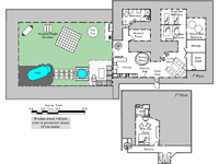 De plattegrond van het huis van Big Brother 8.  