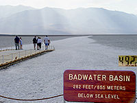 Badwater-Becken im Death Valley, Kalifornien.