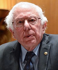 Sanders num comício para proteger a Segurança Social, Janeiro de 2018