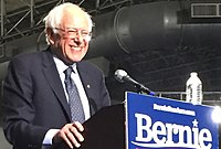 Sanders no seu segundo comício presidencial no Cais da Marinha, em Chicago, Março de 2019