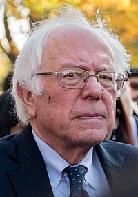 Sanders num comício político em Washington, D.C., Novembro de 2016