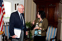 Sanders com a nomeada pelo Supremo Tribunal Sonia Sotomayor em 2009