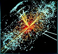 Una imagen generada por ordenador de una interacción de Higgs
