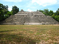 Caana, mayská pyramida v Belize.