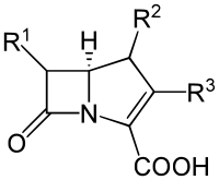 Strukturen af carbapenem-ryggen