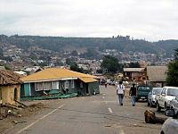 Şili'de 27 Şubat 2010 tarihinde meydana gelen 2010 Cauquenes depreminden sonra oluşan hasar.