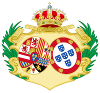 Stemma di Barbara del Portogallo, Regina di Spagna