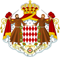 Das Wappen von Monaco