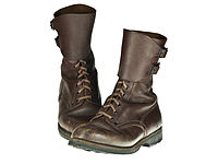 Botas de cuero de combate  