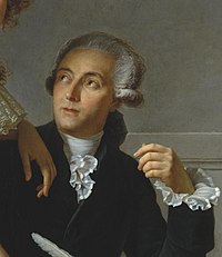Ein Gemälde von Antonie Lavoisier und seiner Frau.