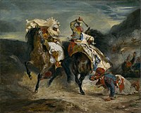 Eugène Delacroix, Combat of the Giaour and the Pasha, 1827