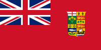 A Red Ensign Flag of Canada. Antes de 1921, o brasão do Canadá era uma coleção dos brasões da província.