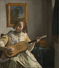 Le guitariste (v. 1672), par Johannes Vermeer