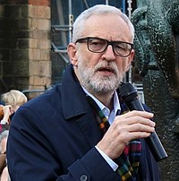 Corbyn na volební kampani labouristů 2019 v Nottinghamu, prosinec 2019