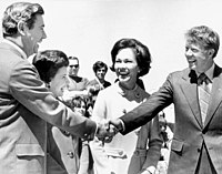 Guvernør Carter med Floridas guvernør Reubin Askew, 1971