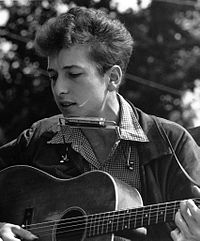 Dylan la Marșul din 1963 de la Washington pentru muncă și libertate  