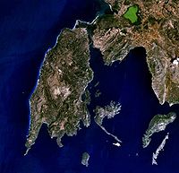 Lefkada ze satelitu  