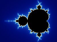 Mandelbroto aibė yra garsus fraktalo pavyzdys.