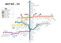 Mapový systém metra v São Paulu  