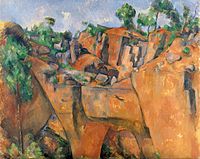 Une peinture de Paul Cézanne, un artiste qui a influencé les cubistes